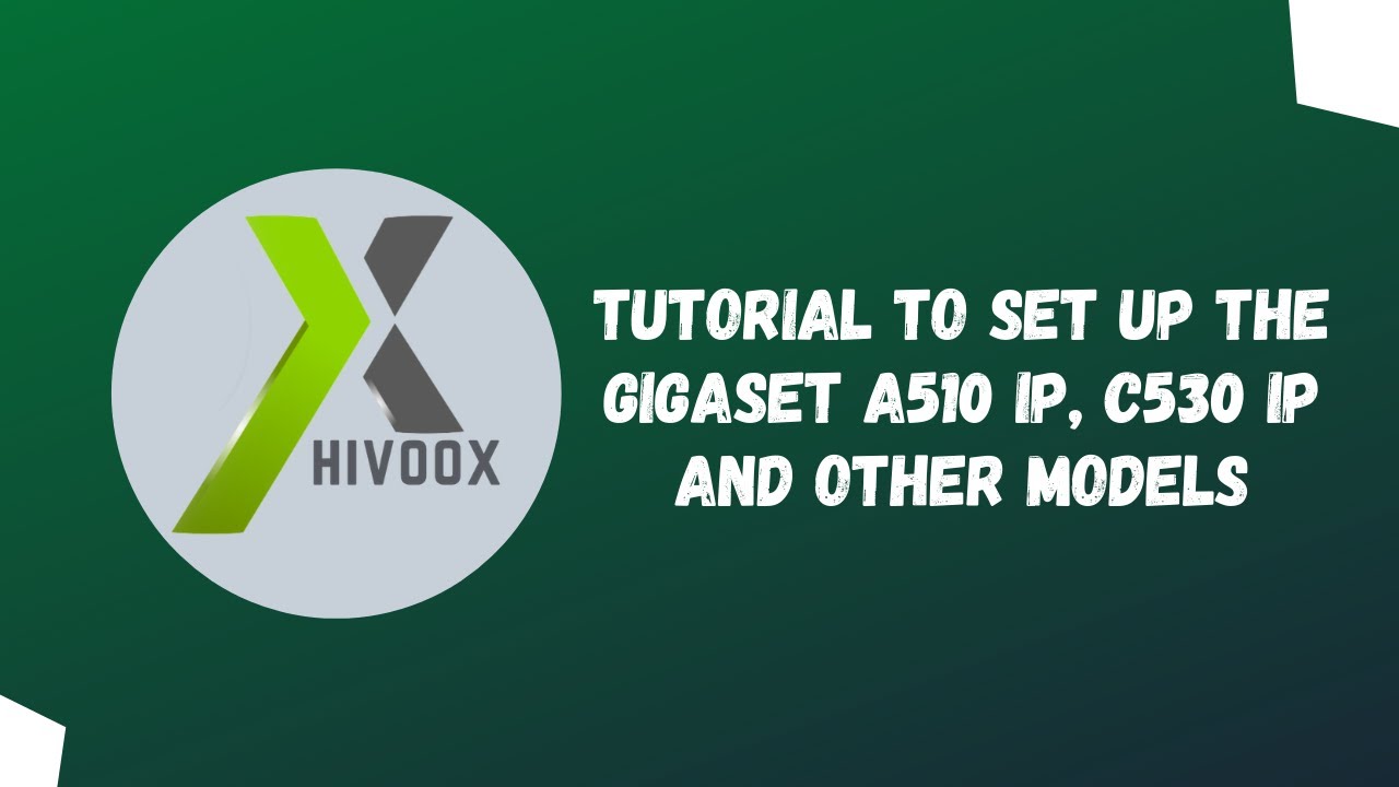 English - Tutorial to set up the voip phone Gigaset A510 IP, C530 IP and other models