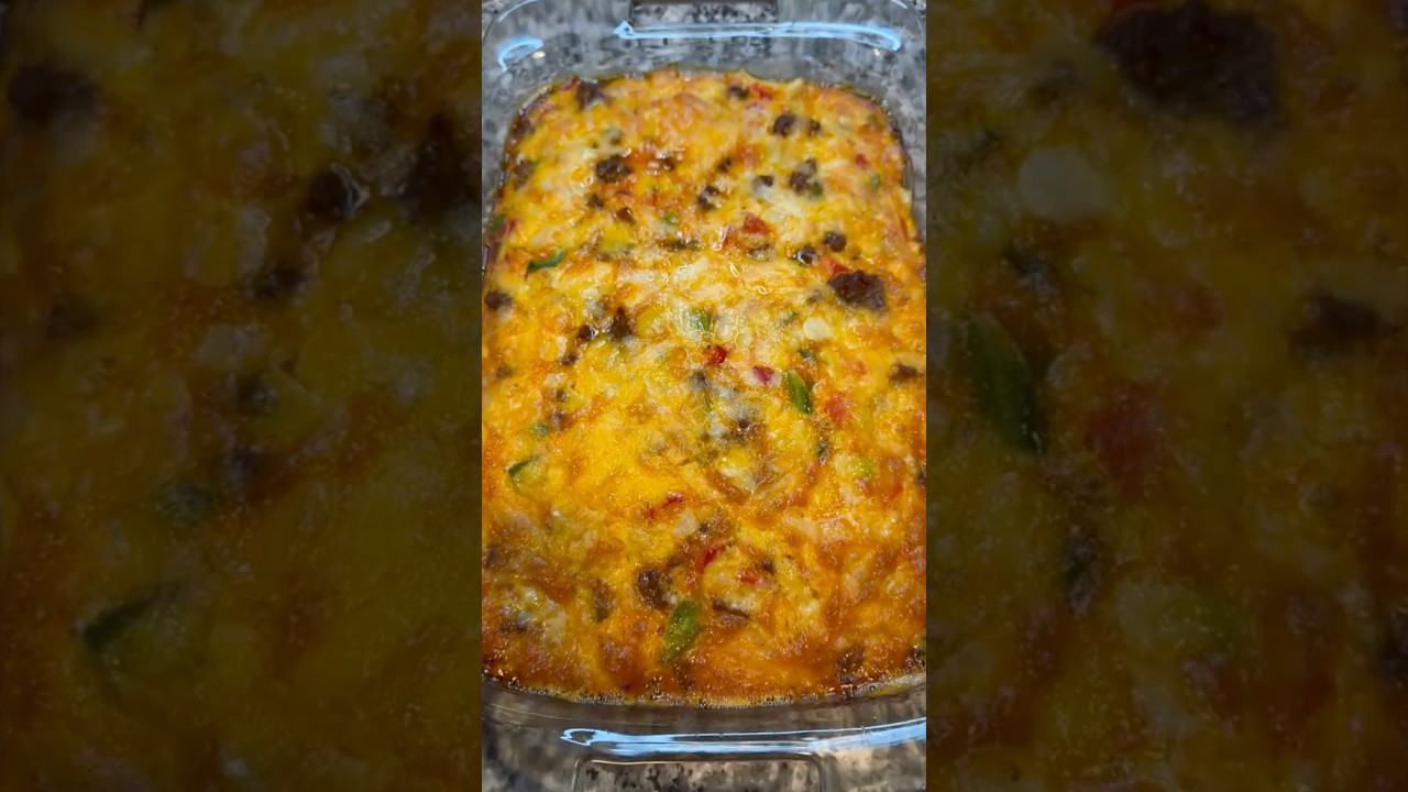Chorizo Egg Bake | Easy Keto Breakfast Casserole