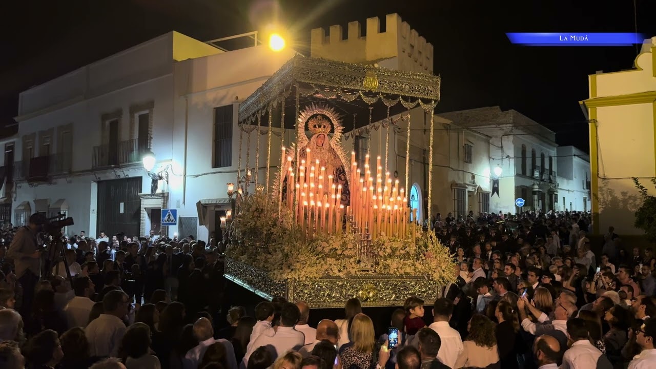 VC: VIRGEN DE LA SOLEDAD EN PLAZA SAN ANDRÉS | CORONACIÓN CANÓNICA | MARCHENA 2024