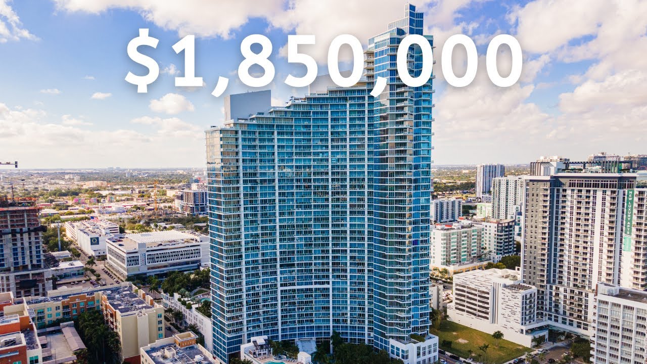 Inside a 3 Bedroom Condo with Amazing Water & City Views in Edgewater, Miami for $1,850,000