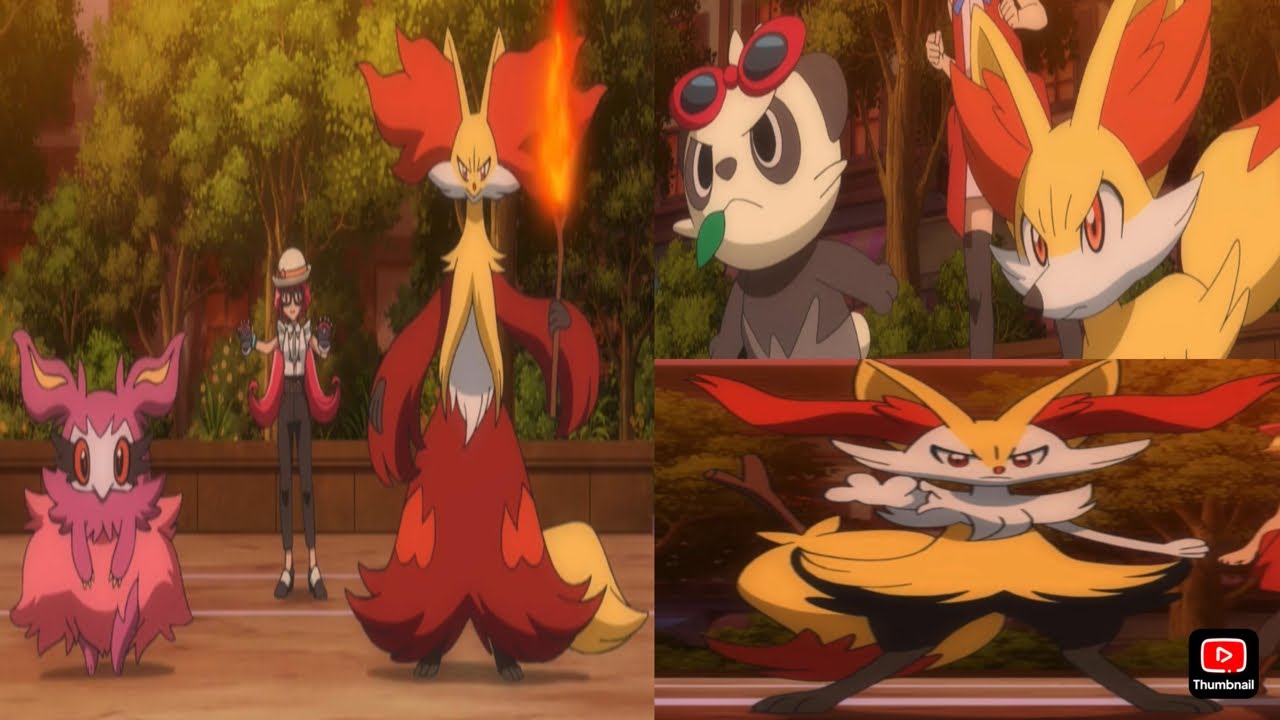 [Pokemon Battle] - Delphox & Aromatisse Vs Pancham & Fennekin/Braixen