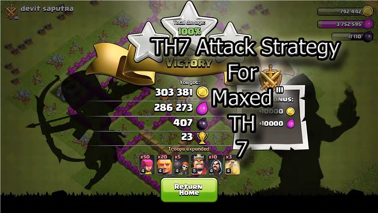 Clash Of Clans | Town Hall 7 Attack Strategy