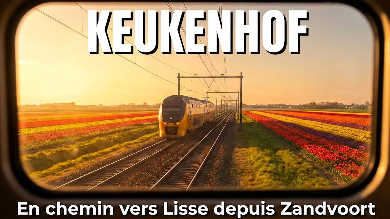 ZANDVOORT 🇳🇱 Dans le train en direction d'Haarlem pour visiter le Keukenhof