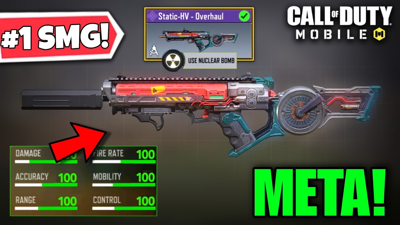 STATIC-HV Best Gunsmith Loadout | Fast ADS + ZERO Recoil | STATIC HV Best Attachments Season 8 CODM