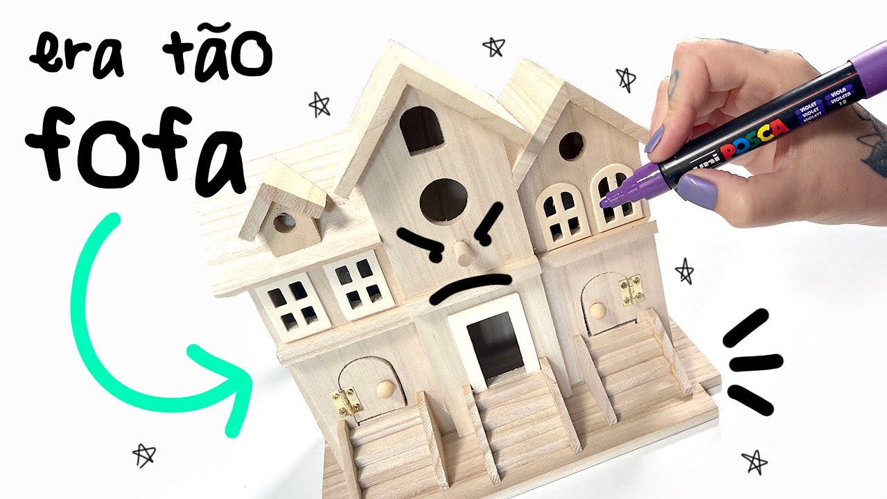 TRANSFORMEI UMA CASA DE PASSARINHO EM UMA MANSÃO MAL ASSOMBRADA -- DANDO VIDA A OBJETOS COTIDIANOS