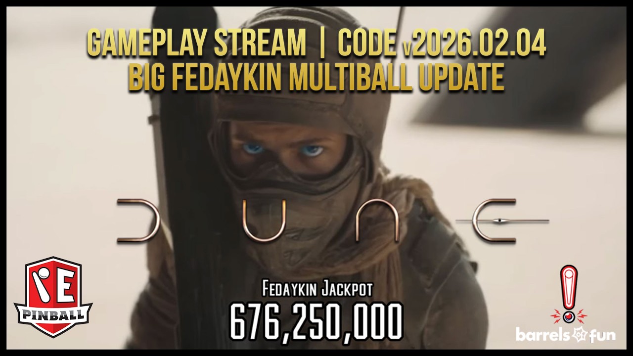 Dune Pinball Gameplay | v2026.02.04 | Fedaykin Multiball Update