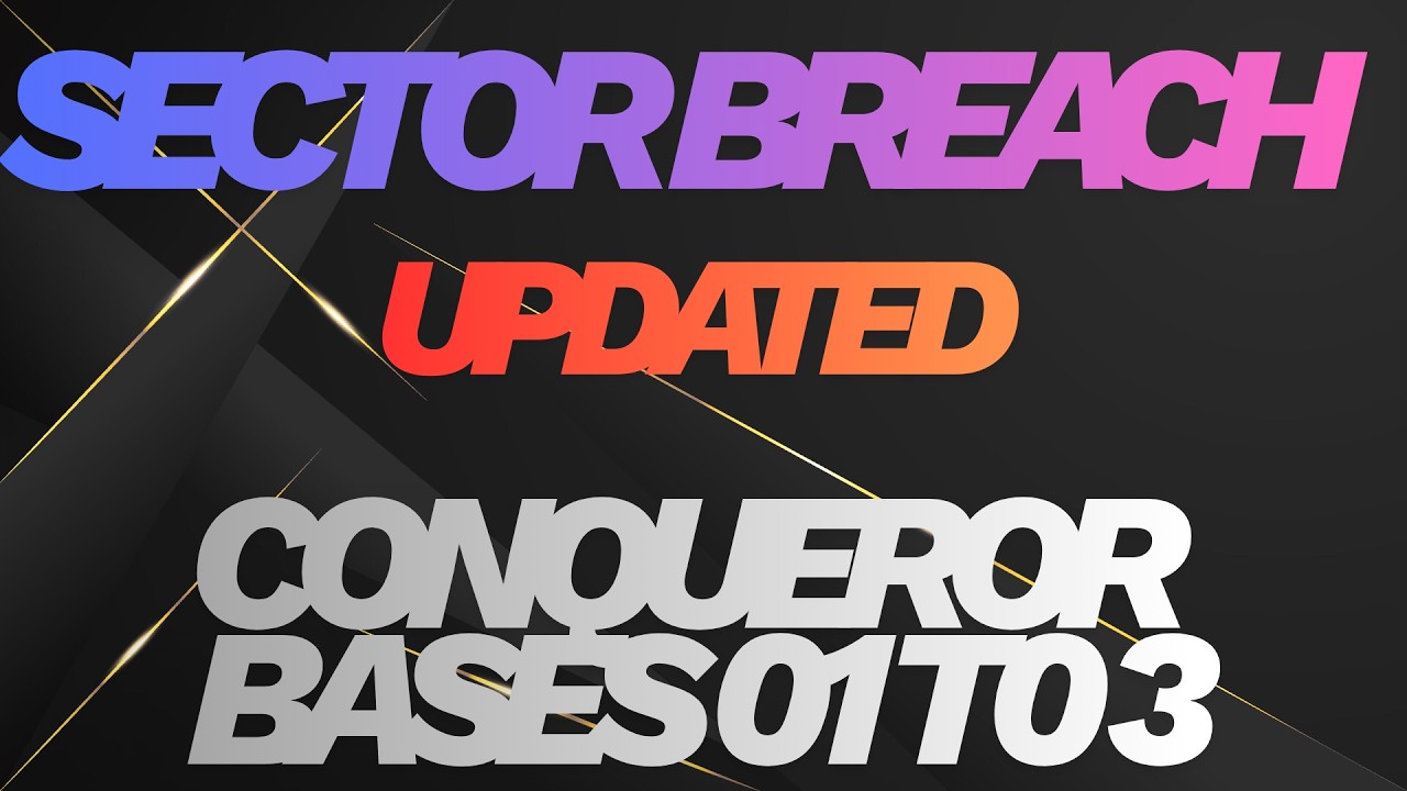 War Commander Sector Breach Conqueror Bases 01 To 03 New Layout Free Repair.