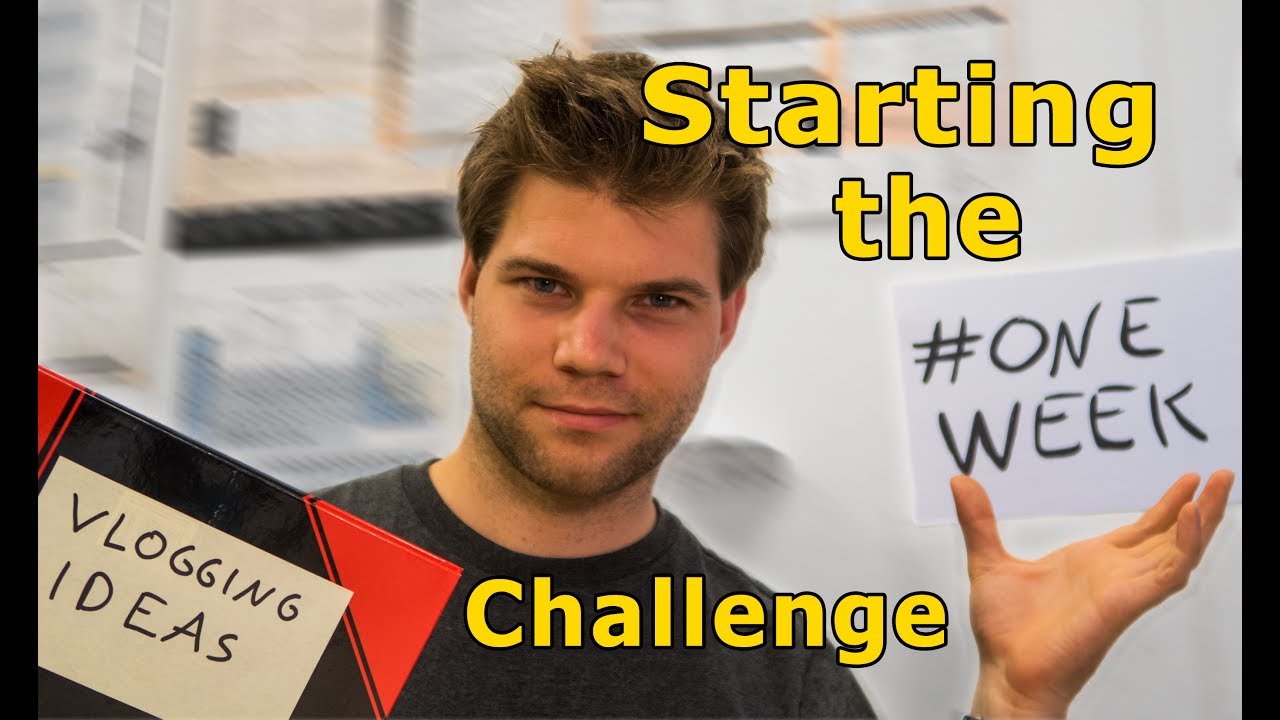 Starting the #OneWeek Daily Vlogging Challenge