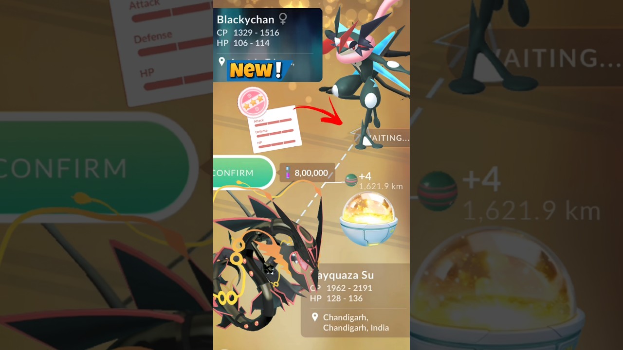 OMG😲BG✨️Shiny Mega Greninja From Trade...Pokemon Go