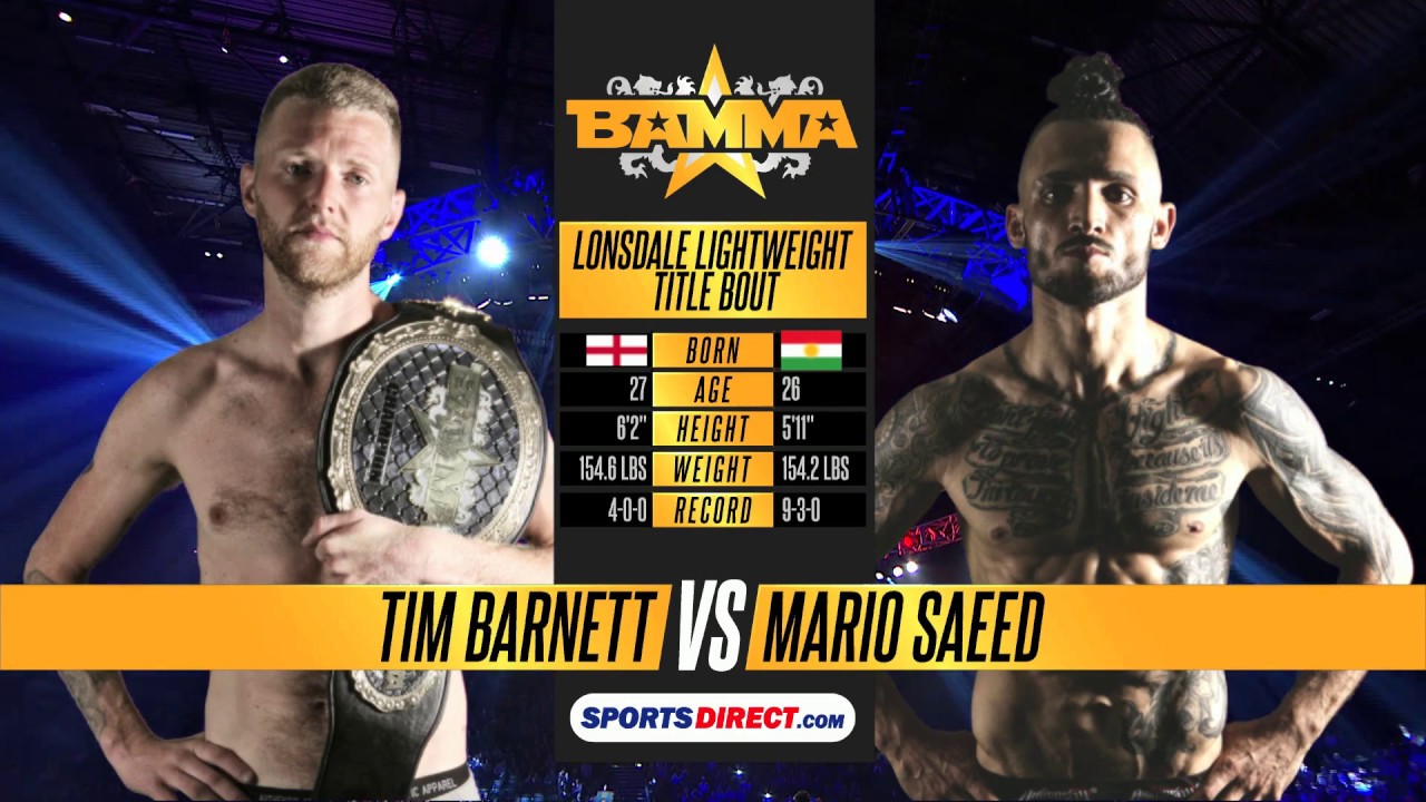 Tim Barnett vs Mario Saeed | Full Fight Highlights | BAMMA 29