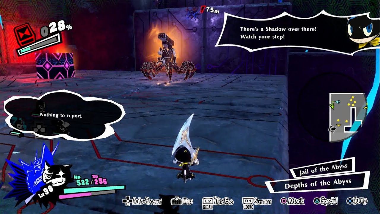 Persona 5 Strikers Mandatory Battles only Abyss Jail Merciless Part 27 Morgana, Ryuji, Sophia