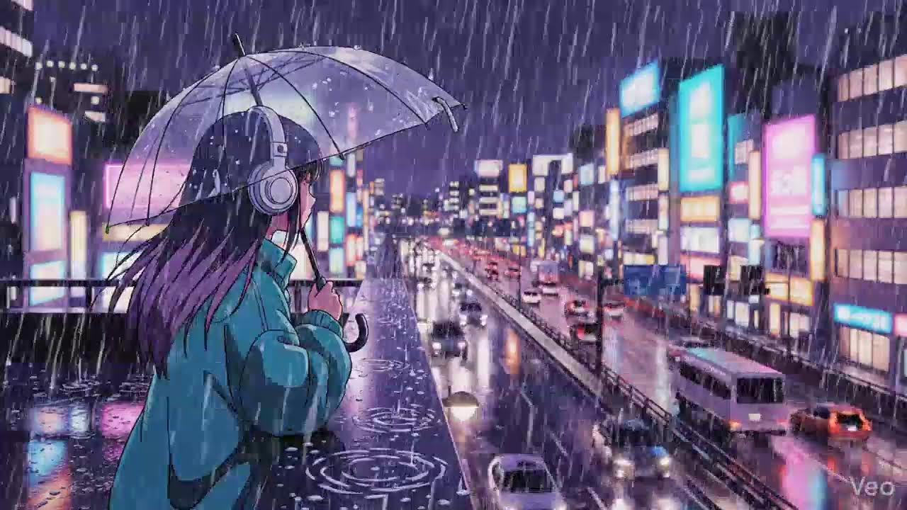 Late Night Rain 🌧️ Japanese City Lofi | Chillhop Vibes