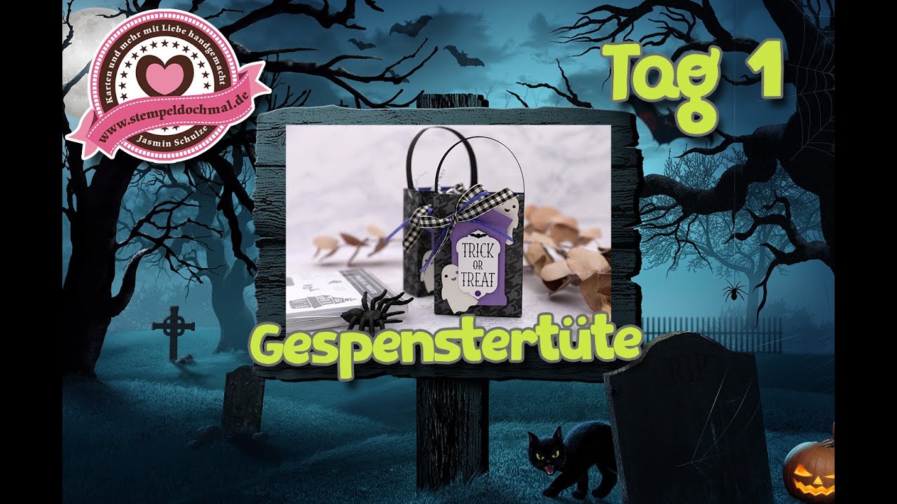8 Tage Halloween - Tag1 - Gespenstertüte | Candybag