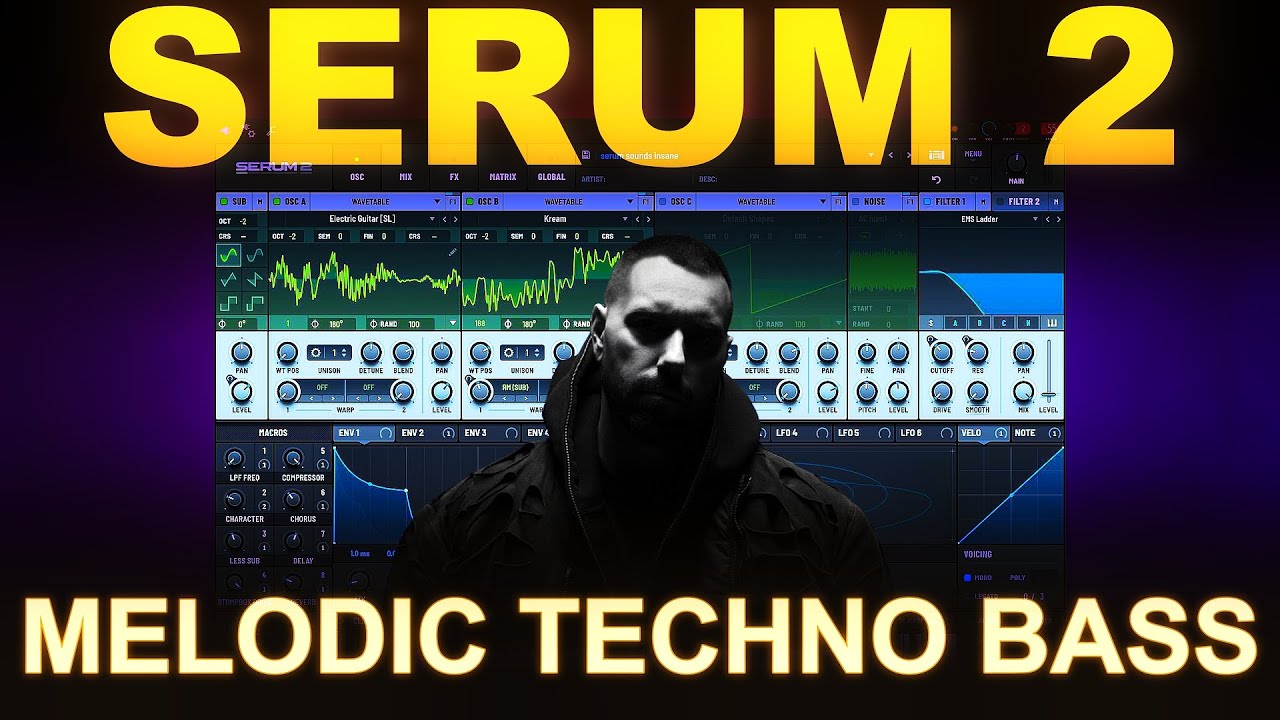 How to Make Huge Melodic Techno Bass in Serum 2