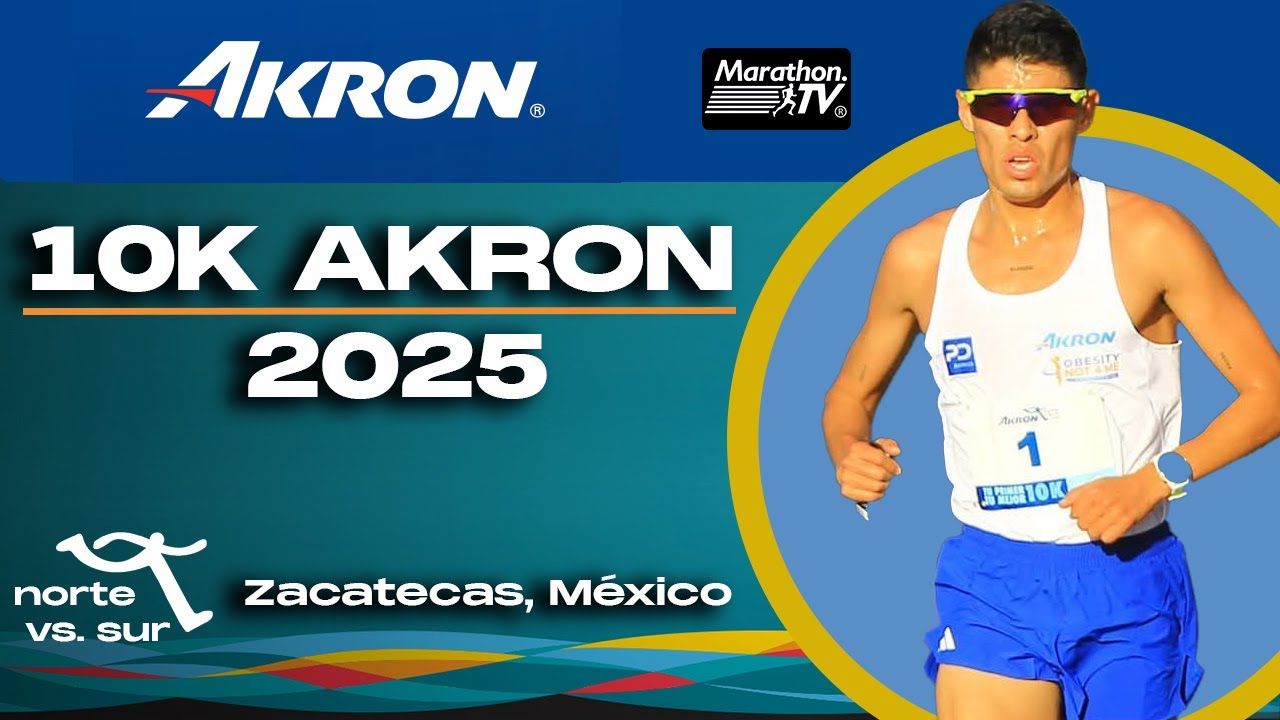 10K AKRON: Norte Vs. Sur 2025. Zacatecas, México (Varonil).