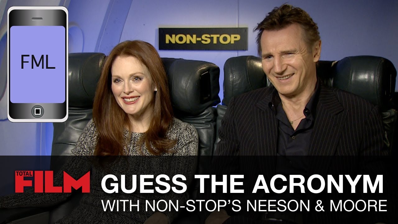Liam Neeson & Julianne Moore play Guess the Text Acronym