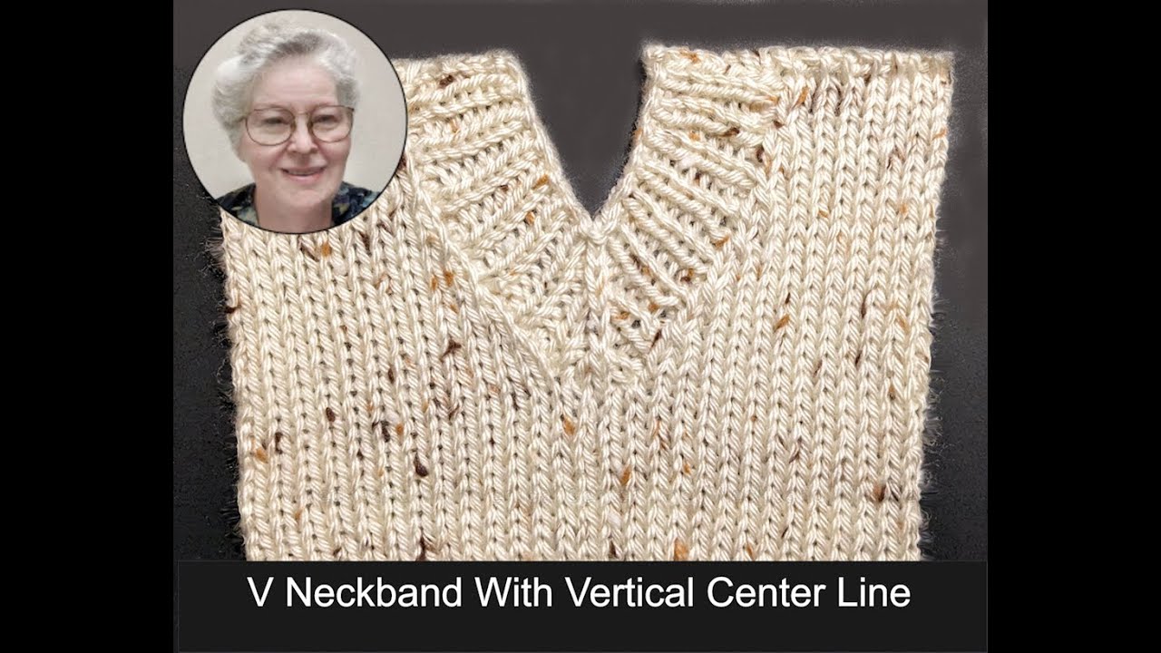 Mitered V Neckband With Vertical Center Line