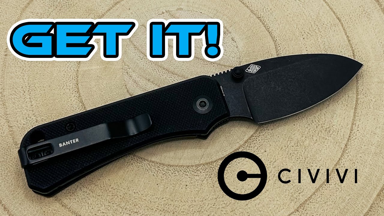 Обзор CIVIVI Baby Banter (черный) — маленький нож, БОЛЬШАЯ производительность!