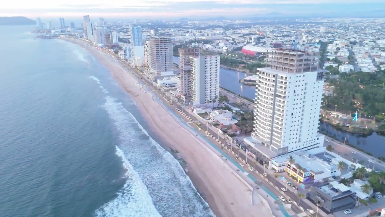 Malecon de mazatlan en 4k #drone #4k