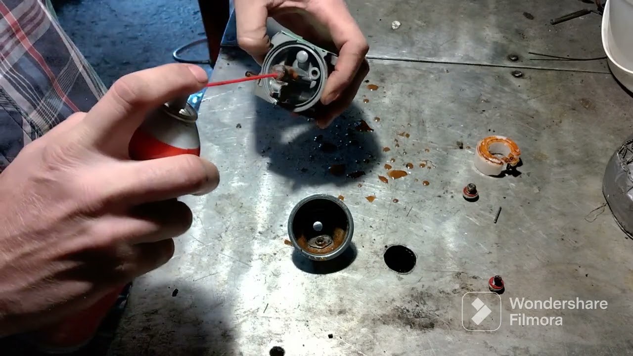 how to take a carburetor off and clean on a viper earthquake walk behind weed eater 5.5 hp motor