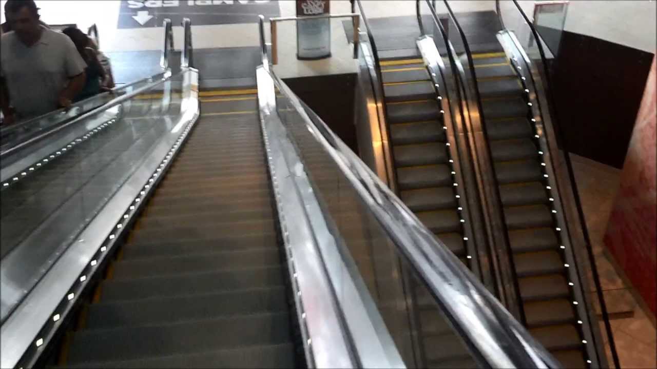 HUGE Schindler 9300 escalators at the Revel Ellipse Atrium