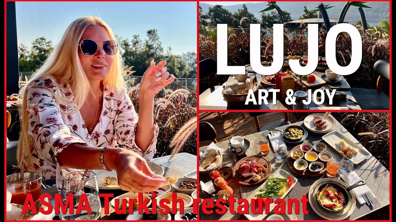 LUJO BODRUM 🇹🇷/ ASMA Turkish restaurant BREAKFAST / НАСТОЯЩИЙ ТУРЕЦКИЙ ЗАВТРАК 🍳🫒☕️🥓🧀