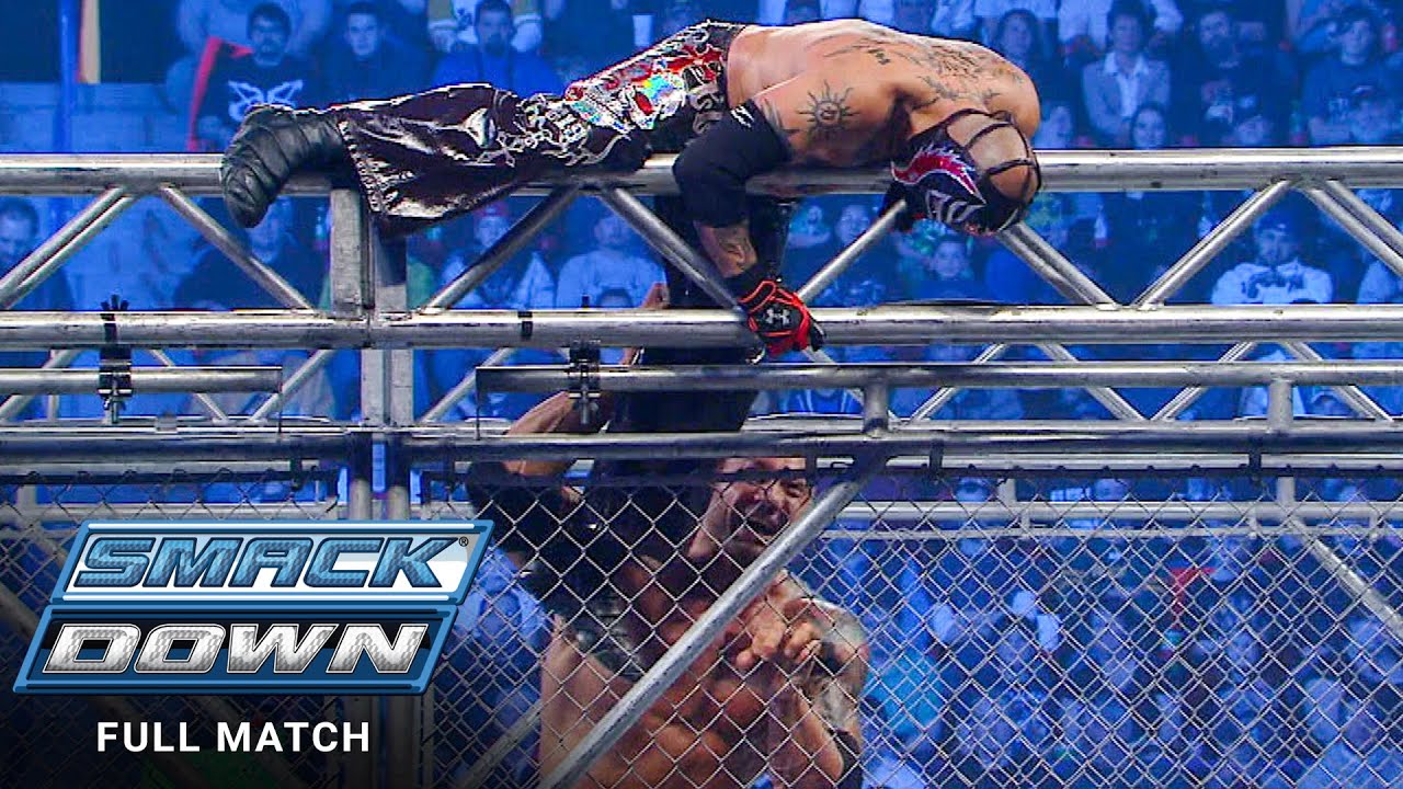 ПОЛНЫЙ МАТЧ — Рей Мистерио против Батисты — Матч в стальной клетке: SmackDown, 15 января 2010 г.
