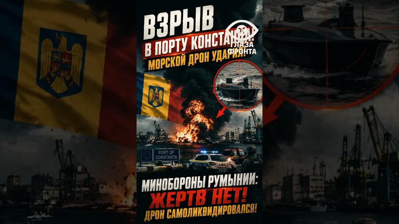 💣 ВЗРЫВ НА ГРАНИЦЕ НАТО! МОРСКОЙ ДРОН ПРЕВРАТИЛ РУМЫНСКИЙ ПОРТ В ЗОНУ ПОЛНОЙ ЭВАКУАЦИИ!