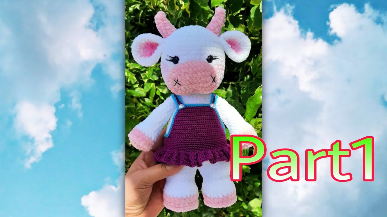 #بقرة_اميجرومى🐄ج١ الارجل واليد#Amigurumicow part1
