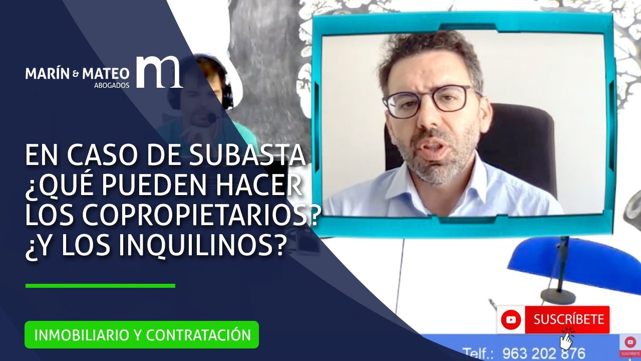 En caso de subasta ¿qué pueden hacer los copropietarios? ¿Y los inquilinos?