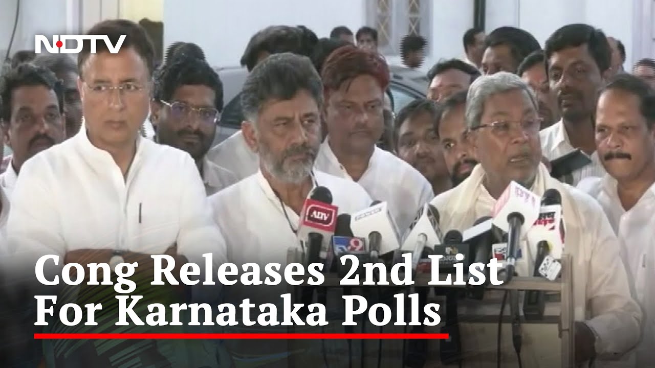 Karnataka Polls: Congress Releases Second List Of 41 Candidates