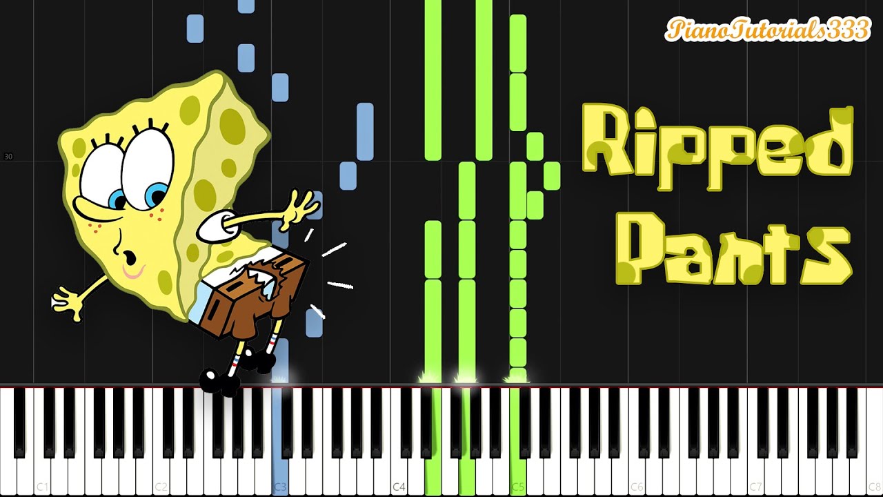 The Fool Who Ripped His Pants - SpongeBob SquarePants (Piano Tutorial) [Synthesia]
