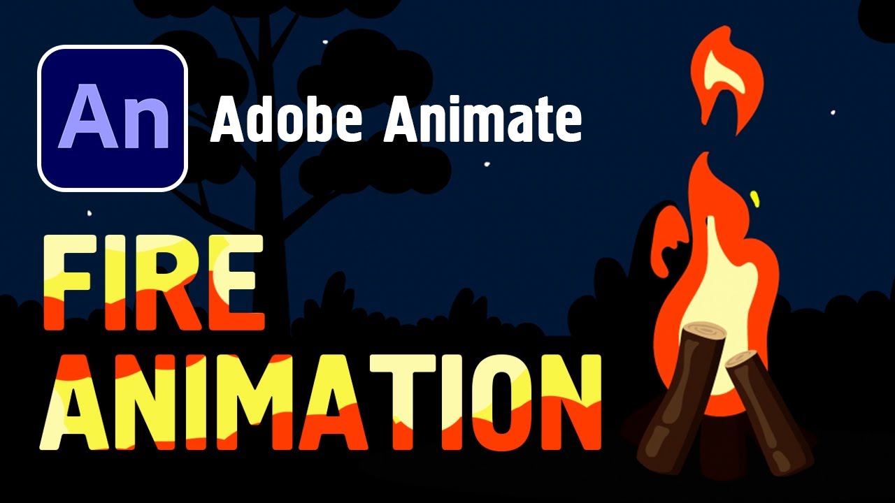 Fire Animation in Adobe Animate | Tutorial | Free Project