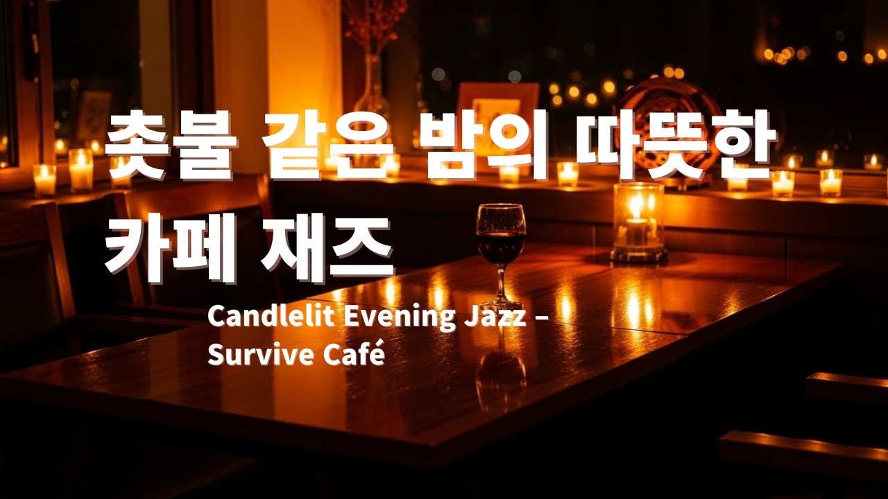 ✨Candlelit Jazz Night | 촛불 같은 밤의 따뜻한 카페 재즈 1시간 – Cozy Evening Jazz Playlist