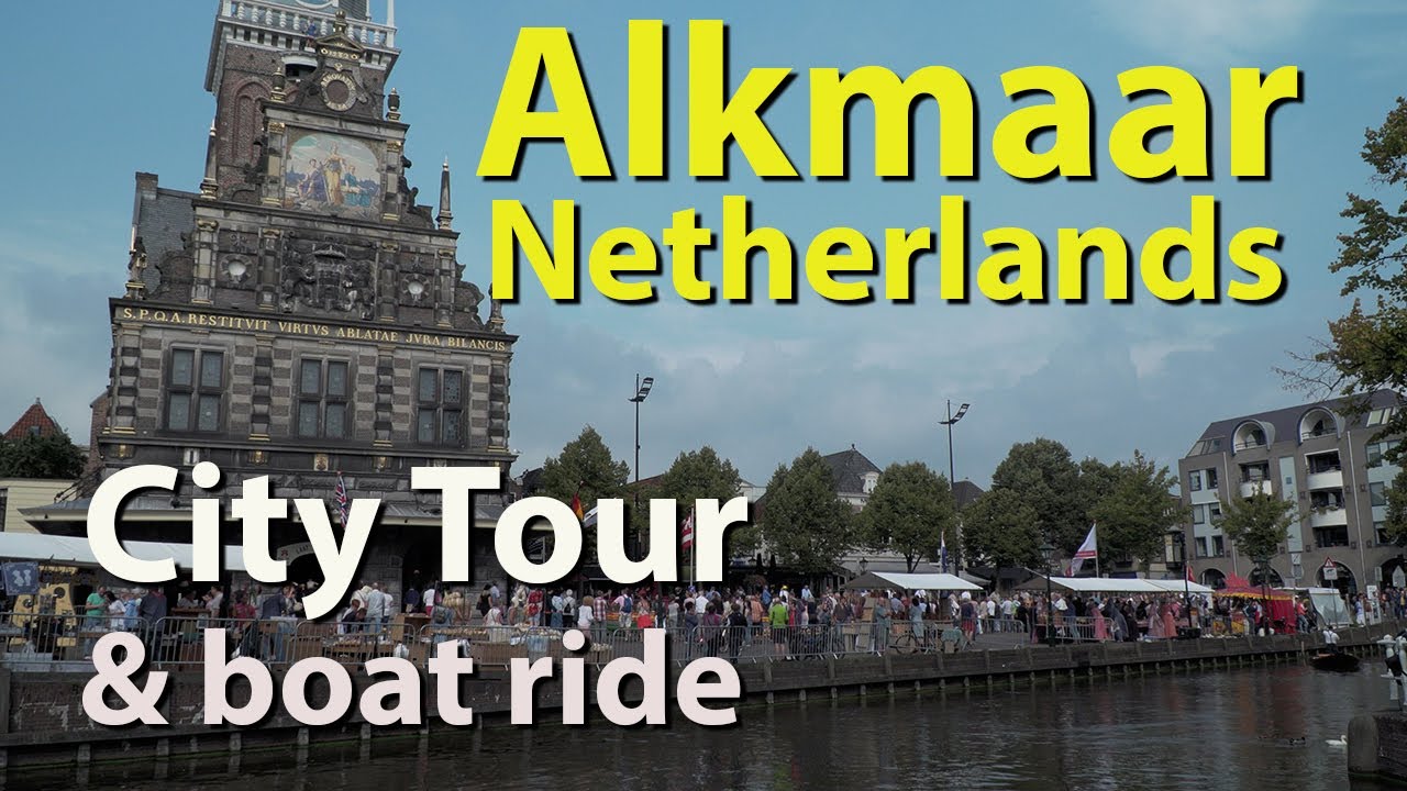 Alkmaar, Netherlands city tour and boat ride