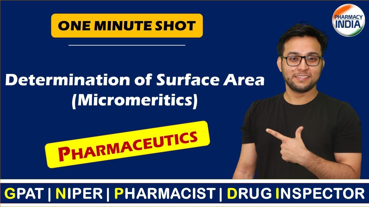 DETERMINATION OF SURFACE AREA | PHYSICAL PHARMACY | GPAT | NIPER | PHARMACIST | DI