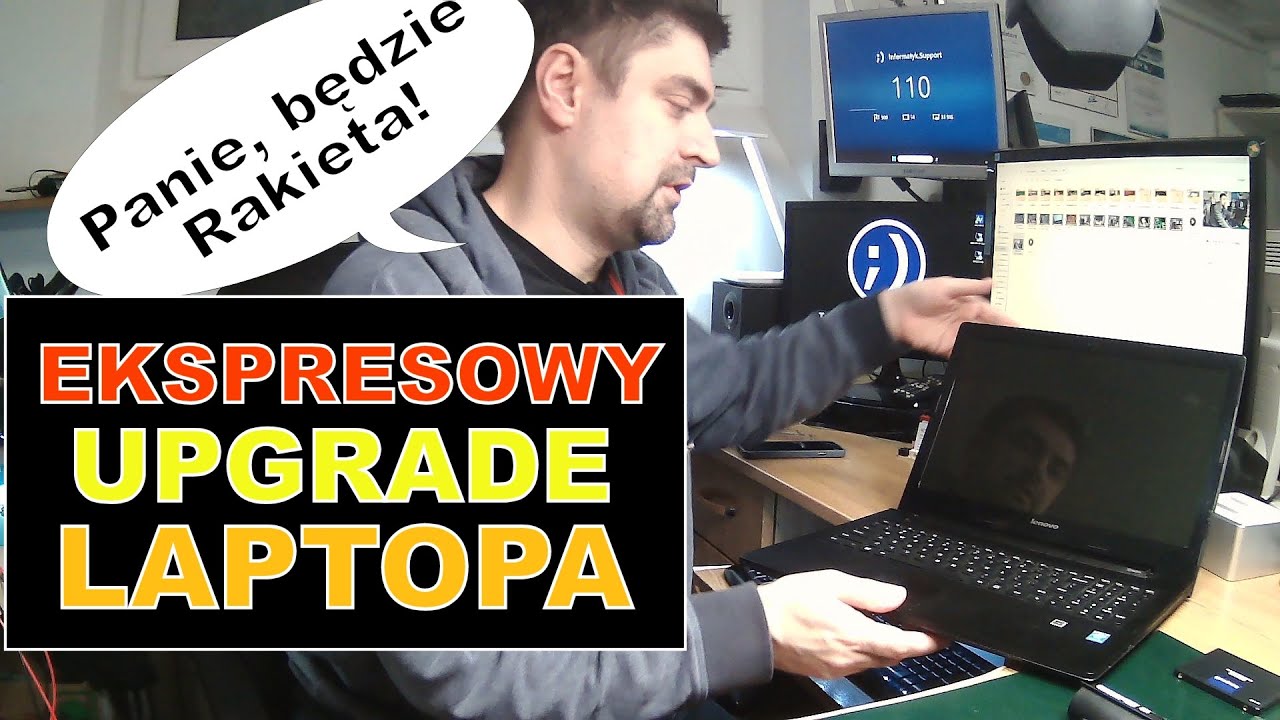 Szybka rozbudowa starego laptopa | Upgrade Lenovo G50-30 | Nowe SSD, RAM i bateria w kilka minut!