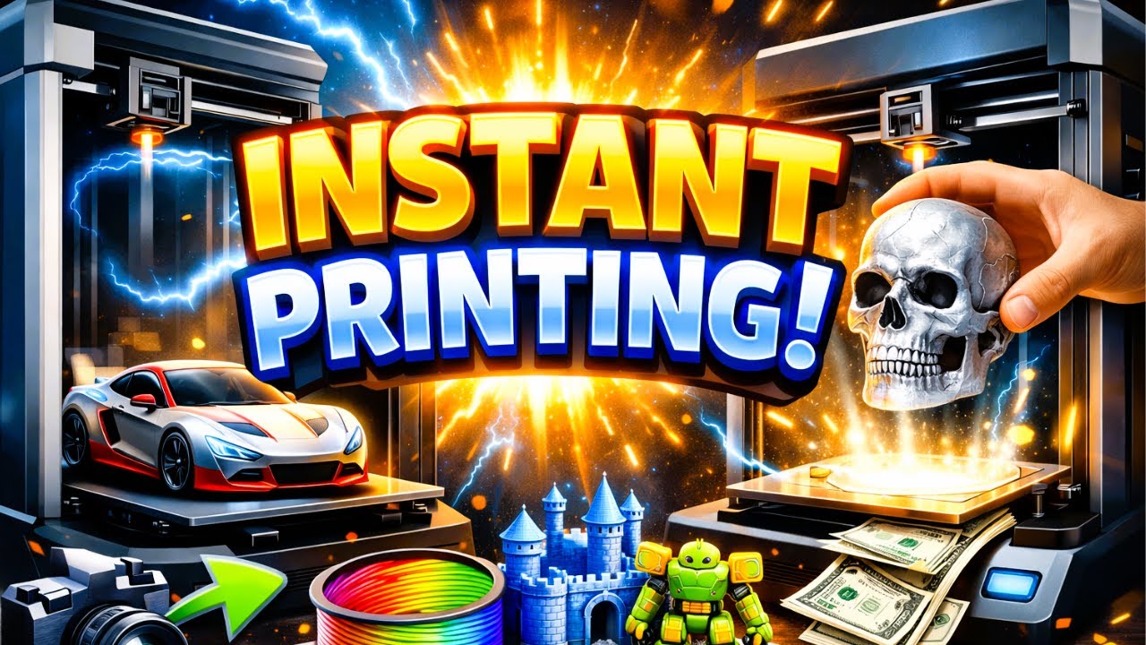 3D Instant Printing 🤯 | Just Imagine It & It’s Printed! MUST WATCH