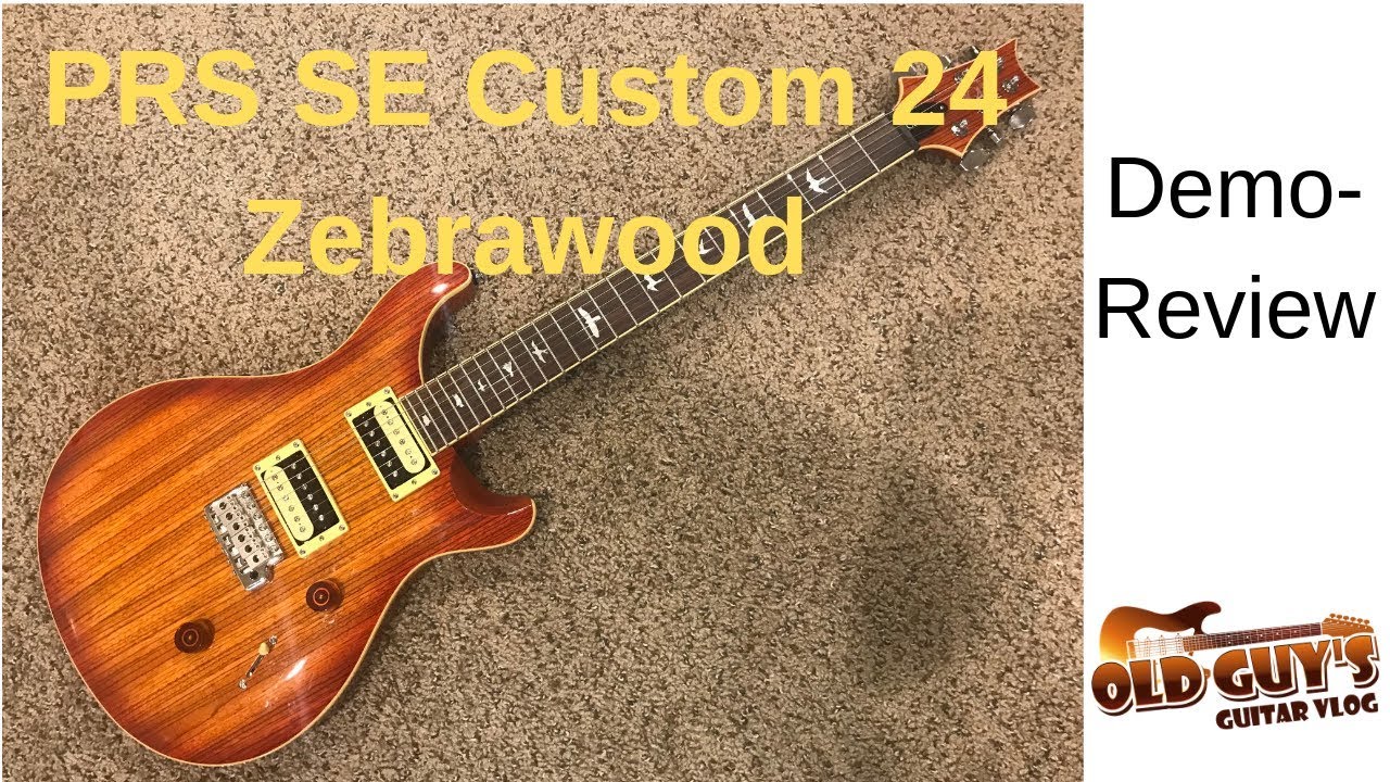 PRS SE Custom 24 Zebrawood Demo/Review