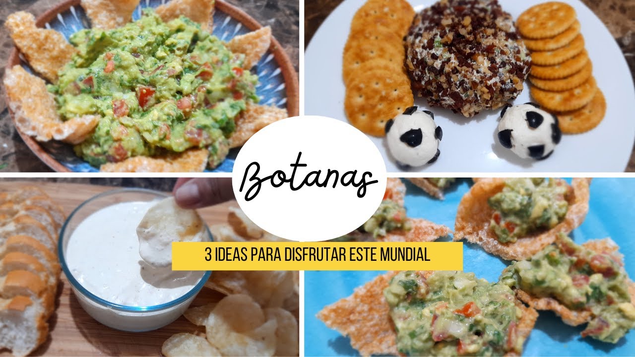 las MEJORES botanas futboleras // snacks para el mundial 2022