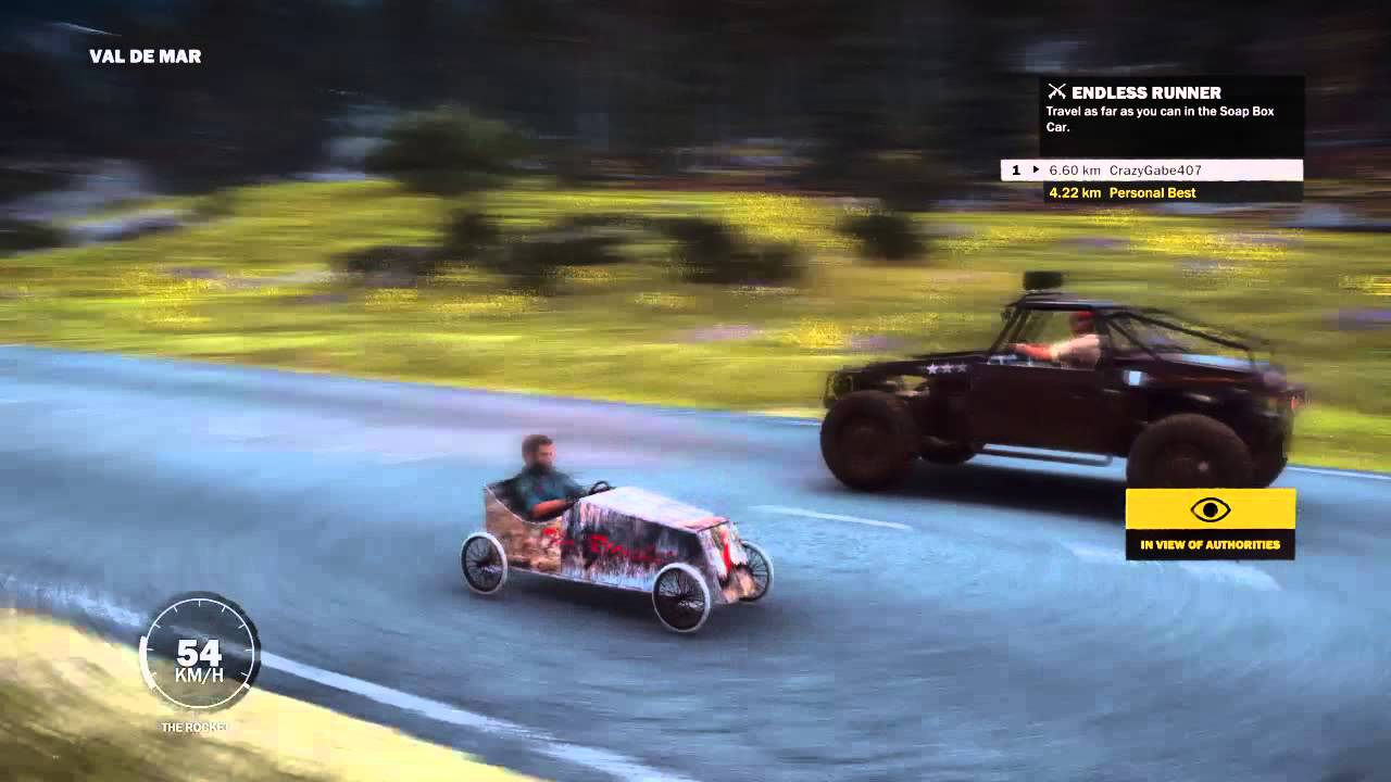 Just Cause 3-Longest soapbox car ride ever! Over 10km!