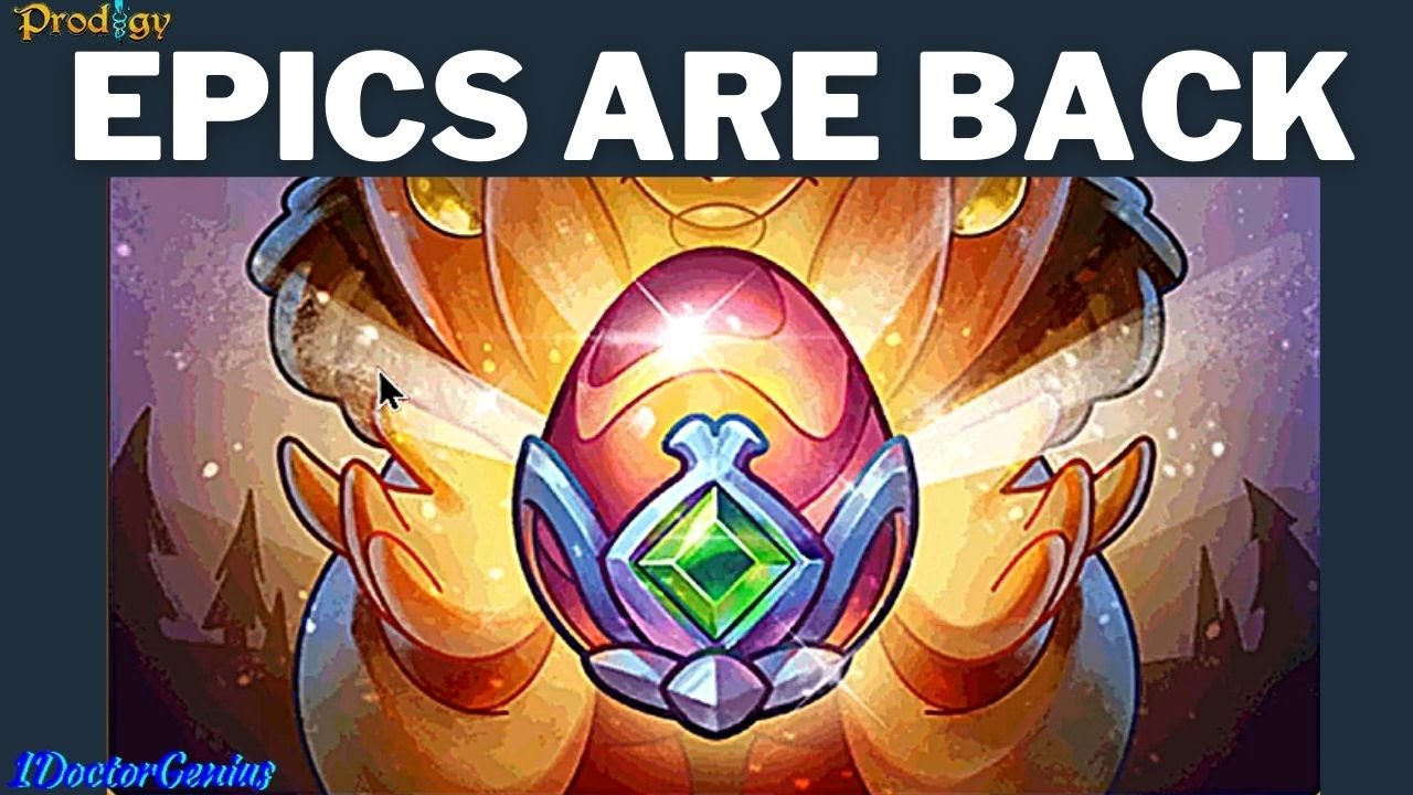 EPICS ARE BACK:  PRODIGY IS GIFTING EPICS:SELECT YOUR EPICS AS PER NEED: 1DOCTORGENIUS