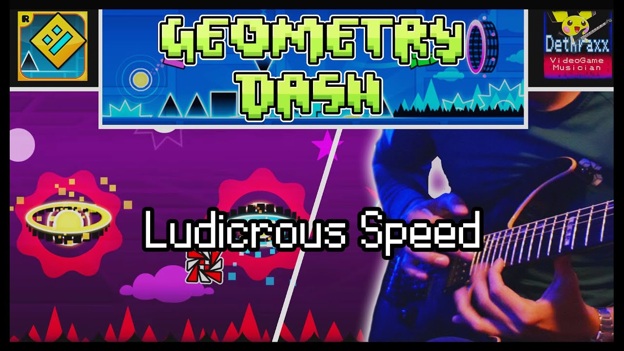 LUDICROUS SPEED (Supersonic) | Metal Guitar Remix Cover by Dethraxx Ft. V0rb \\ Geometry Dash