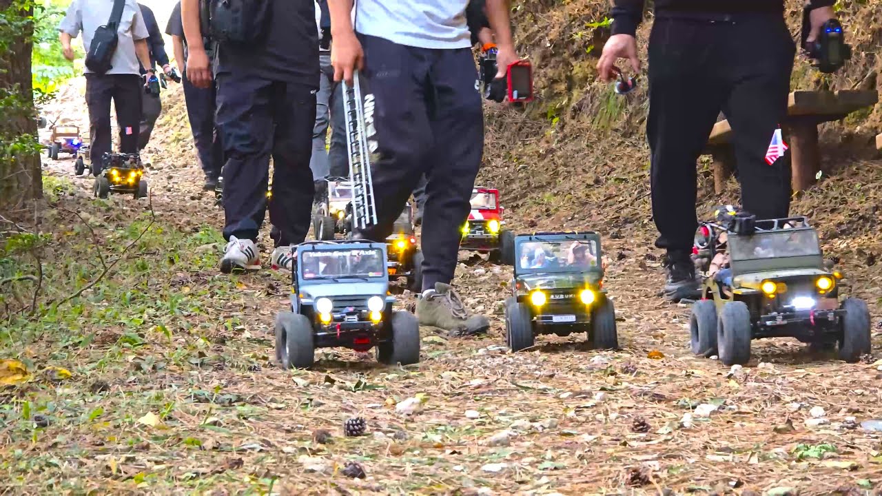1/6 Scale Jimny, Willys Jeep Enjoy RC CAR hiking on the weekends  - Team Trail GoldMoon 2024.10.27