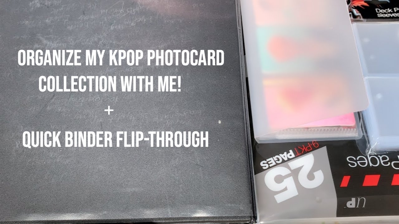organize my photocard collection with me + binder flip through!