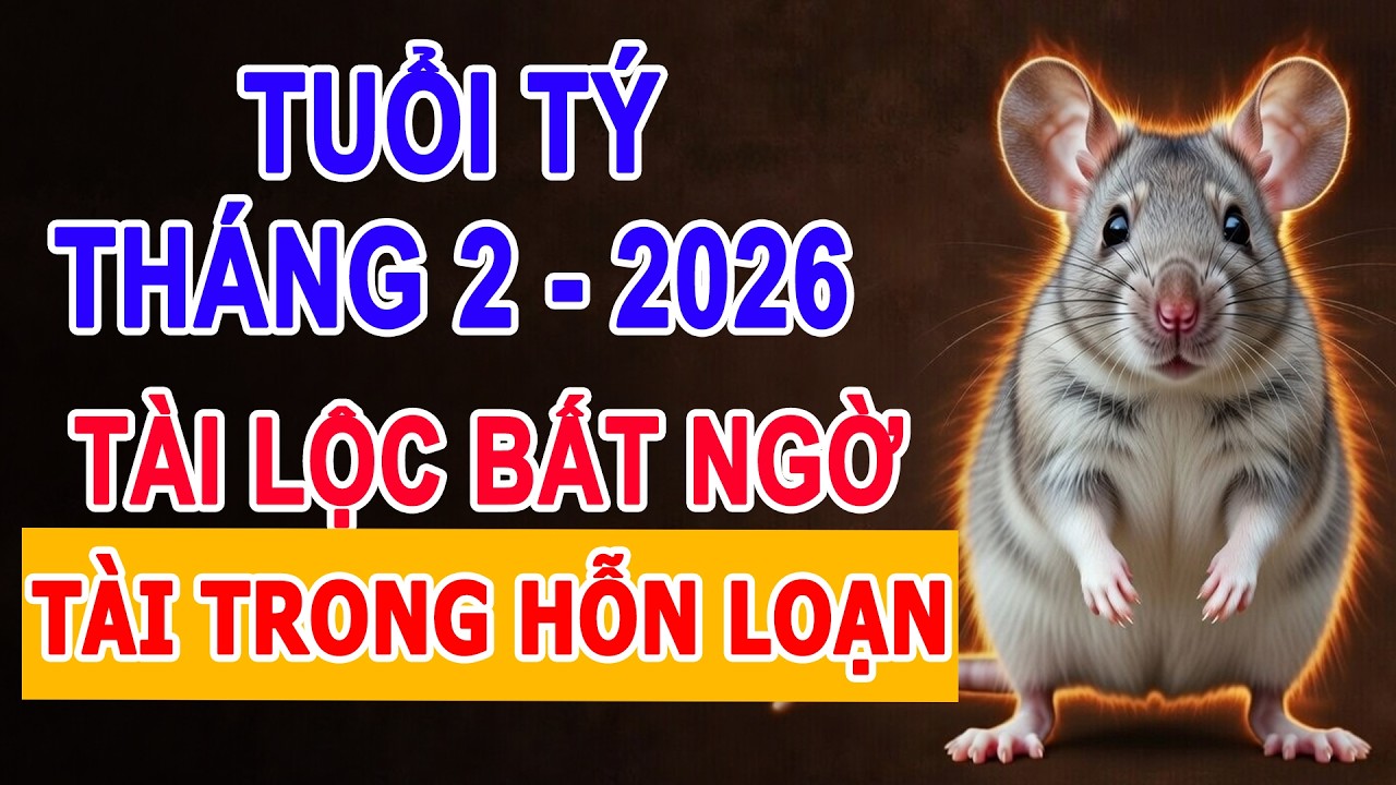 Tử Vi 2026, Tuổi Tý Tháng 2, Vận May Mới Sau Tiết Kinh Trập, Cơ Hội Trời Cho Trong Hỗn Loạn