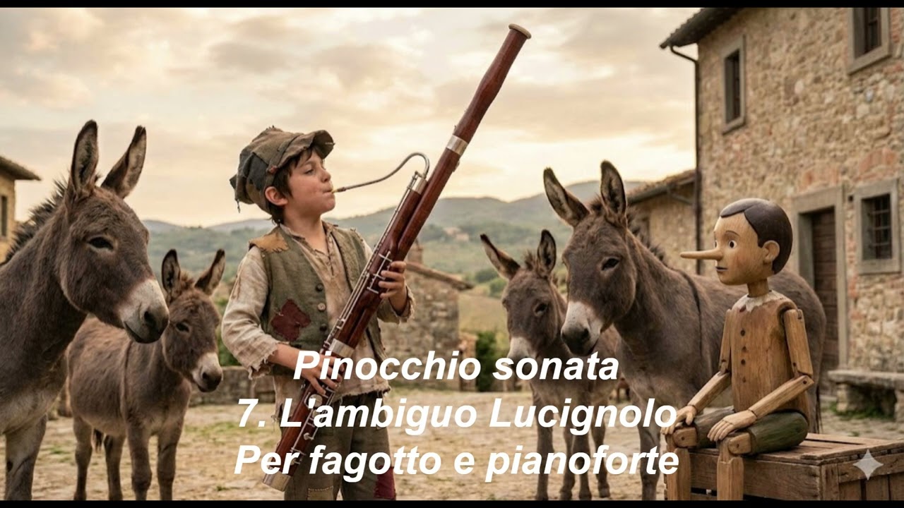 Dalla PINOCCHIO SONATA - n.7 l'ambiguo Lucignolo per fagotto e pianoforte come una Tarantella