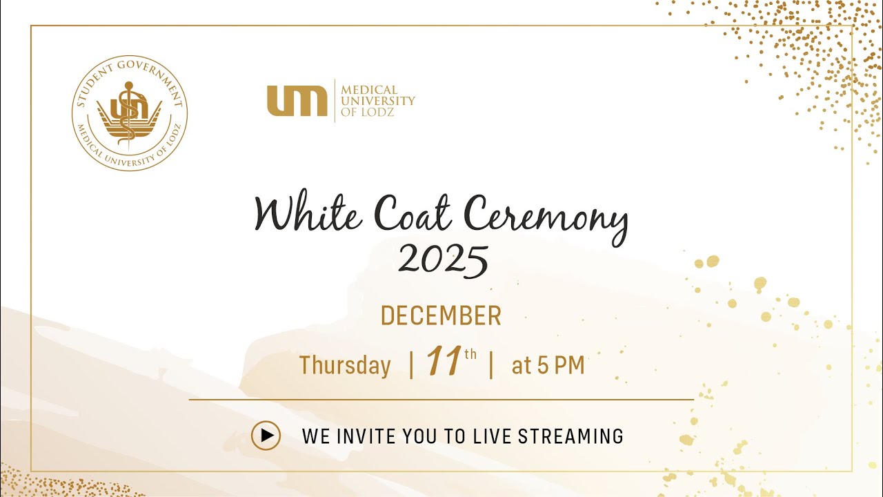 White Coat Ceremony 2025 DECEMBER Thursday 11th at 5 PM