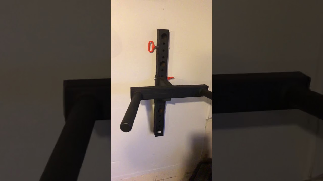 Rogue dip bar with wall mount