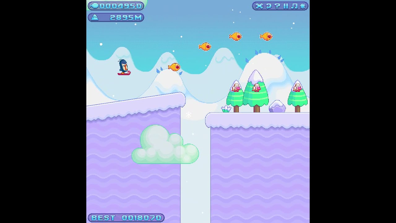 Avalanche (Nitrome.com) Survival Mode - 46850 Score, 4000 m
